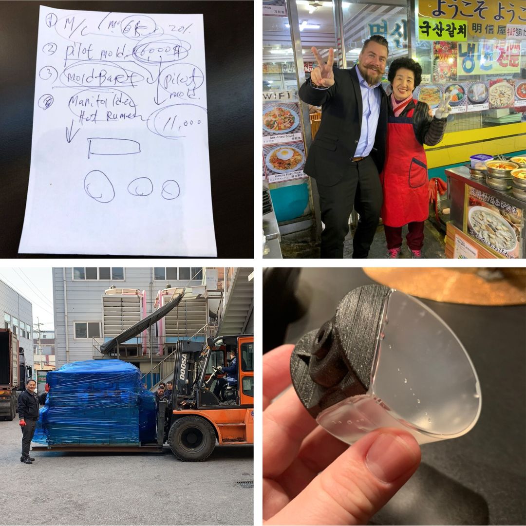 Tidslinje Borgert Design - Resa till Sydkorea